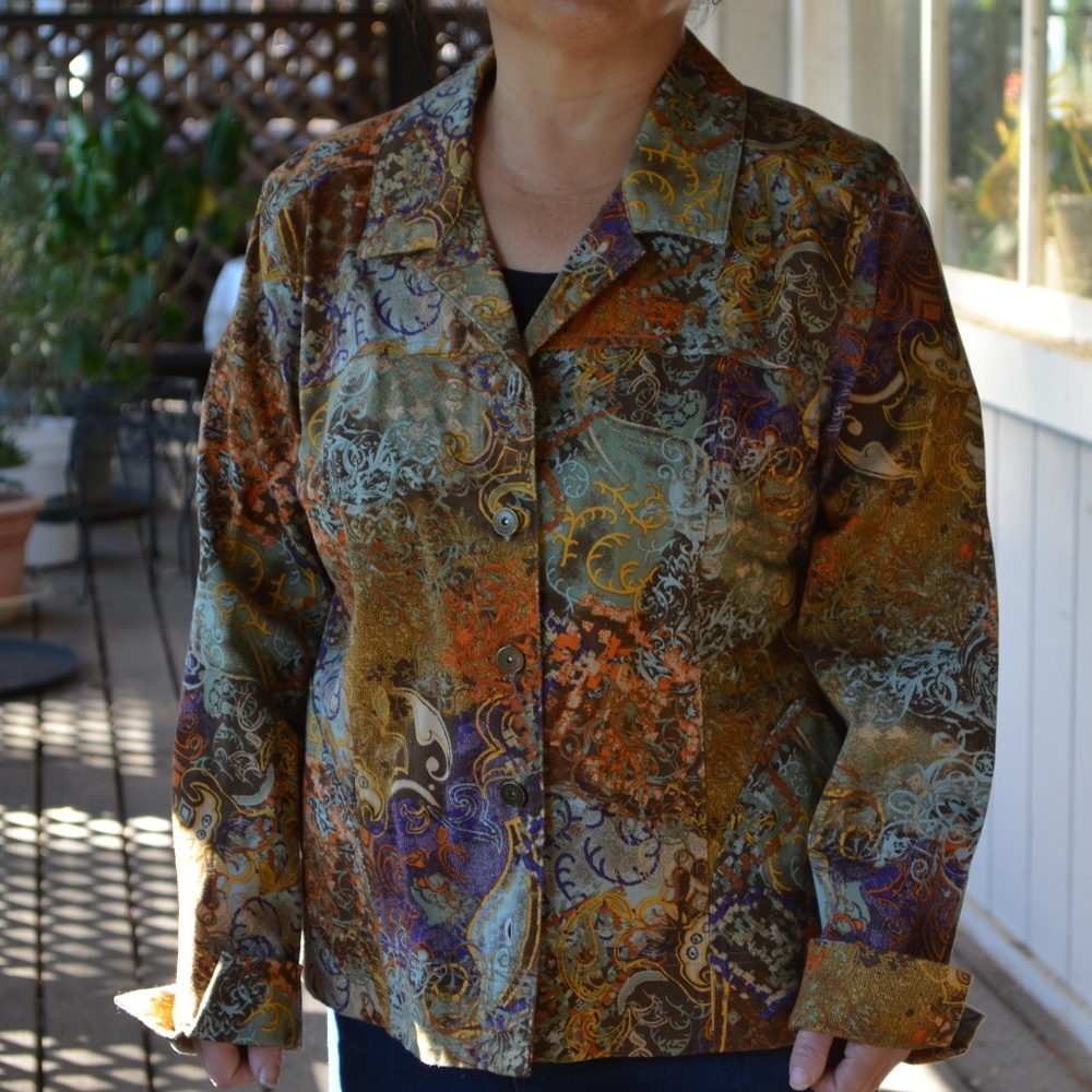 Christopher & Bank Cotton Stretch  Size L Jacket